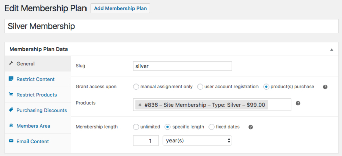 WooCommerce settings