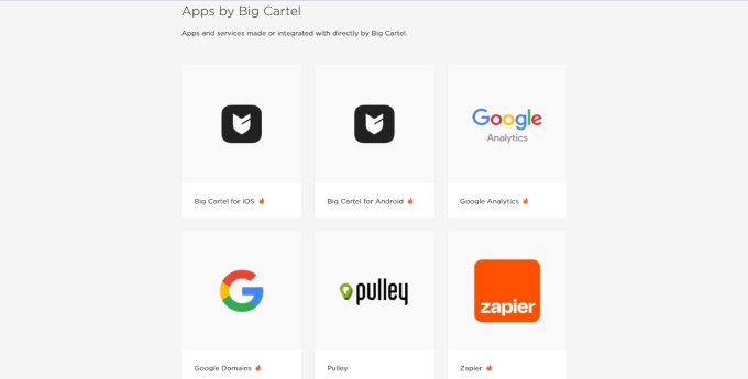 Big Cartel Apps