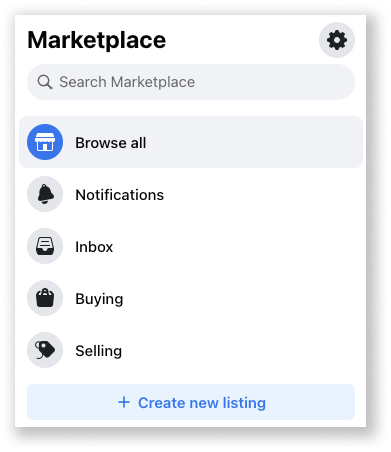 Create new listing on Facebook marketplace