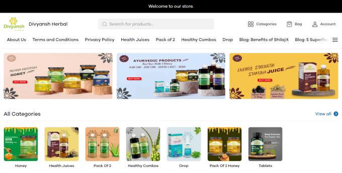 Divyansh Herbal Online Store