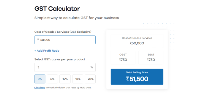 Gst rate hot sale for gold