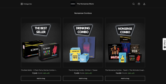 How Nonsense Store Went From 0 to $300K in Revenue Using Dukaan Dukaan Store Design