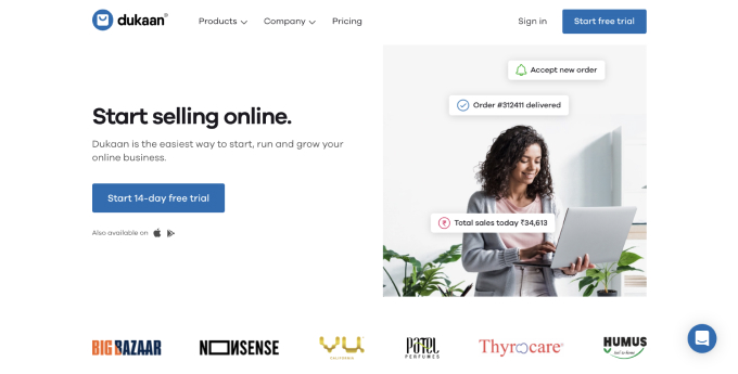 11 Best Teespring Alternatives with Pros & Cons Dukaan homepage