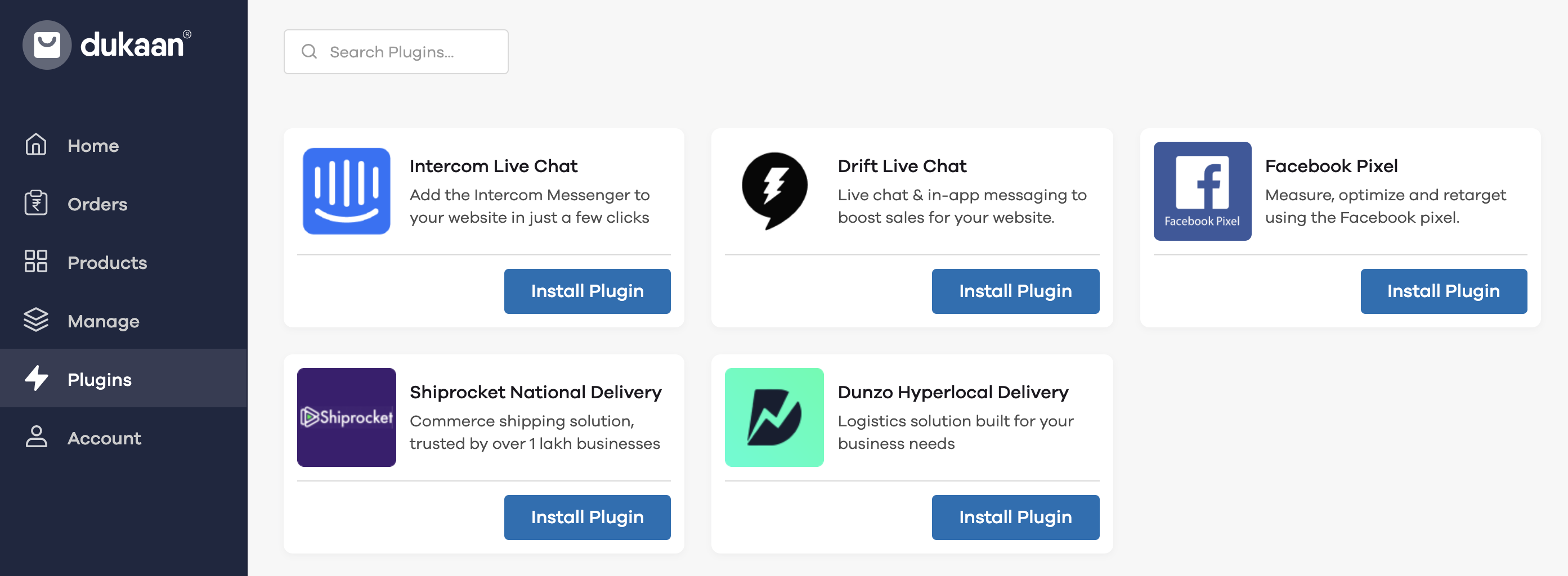 Dukaan Delivery Plugins