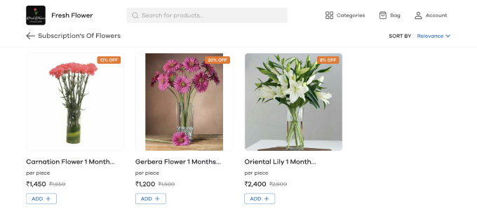Fresh Flower - Online Store