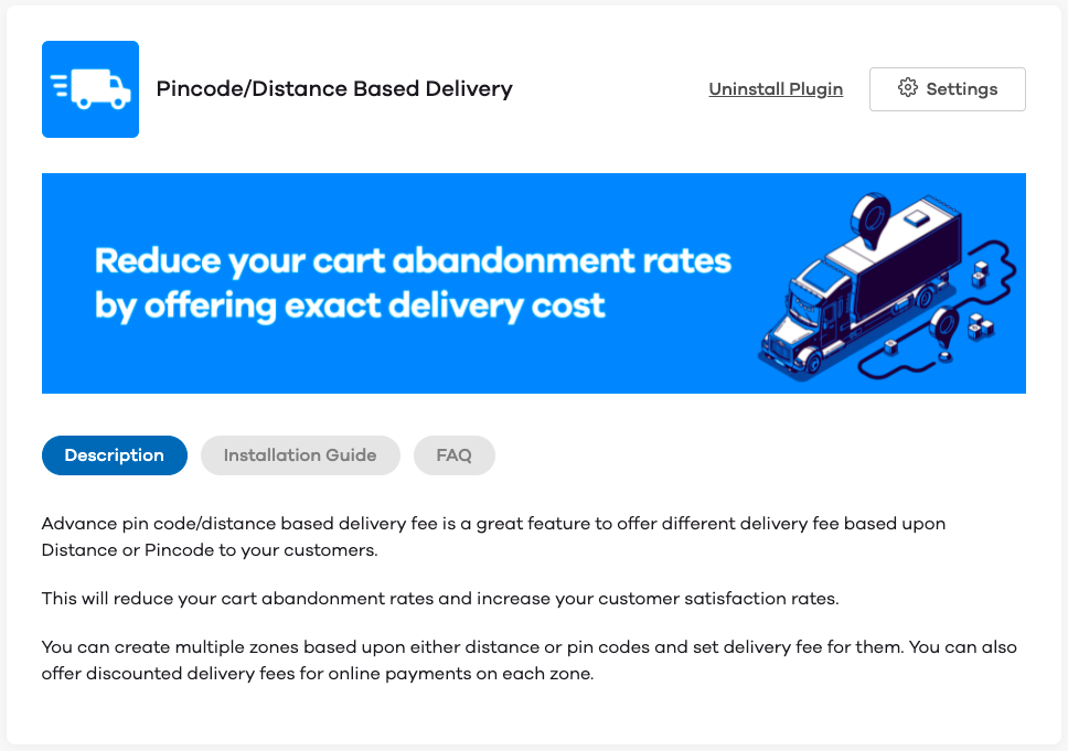 Pincode/Distance Based Delivery