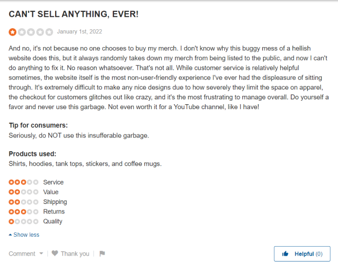 11 Best Teespring Alternatives with Pros & Cons 2 TeeSpring Review 3 1