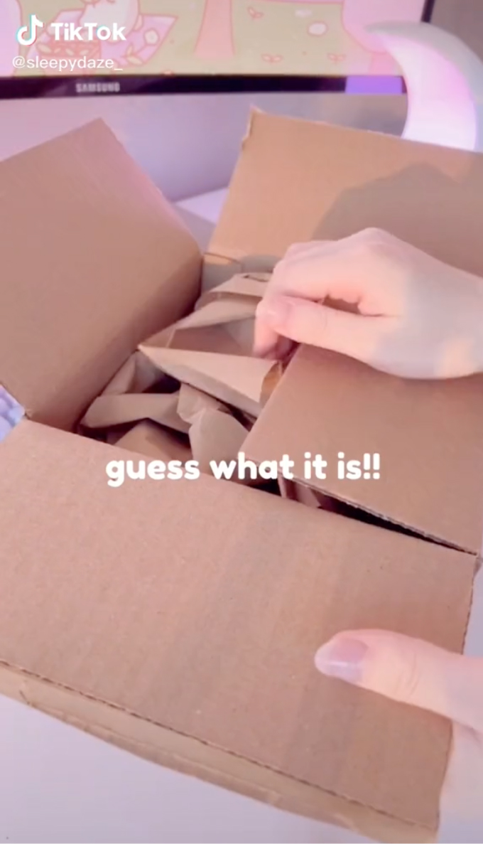 Unboxing videos on tiktok