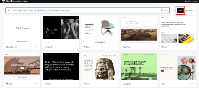 WordPress free themes