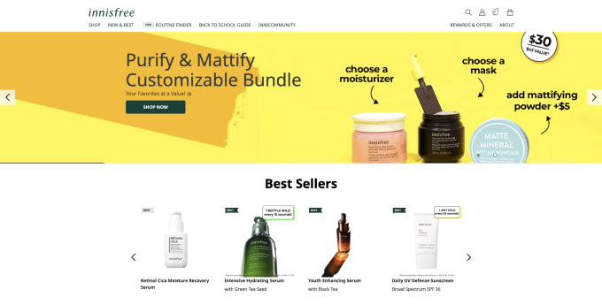How to Sell Makeup Online - 8 Steps to Make It Easy for You innisfree 1