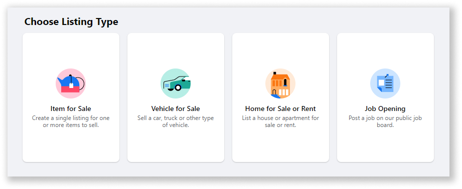 listing types in facebook marketplace