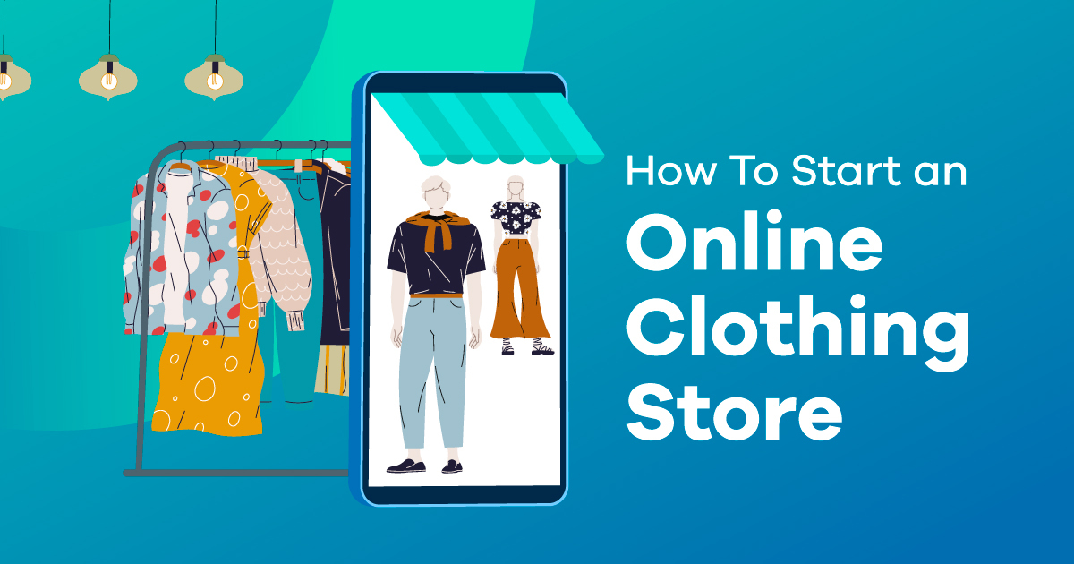 Online clothing shop stores