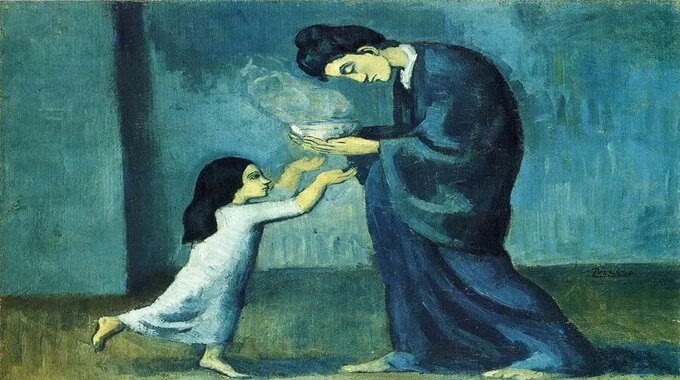 The Soup, 1902 - Pablo Picasso Painting