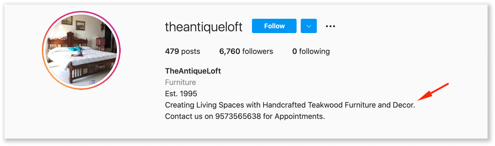 theantiqueloft Instagram profile